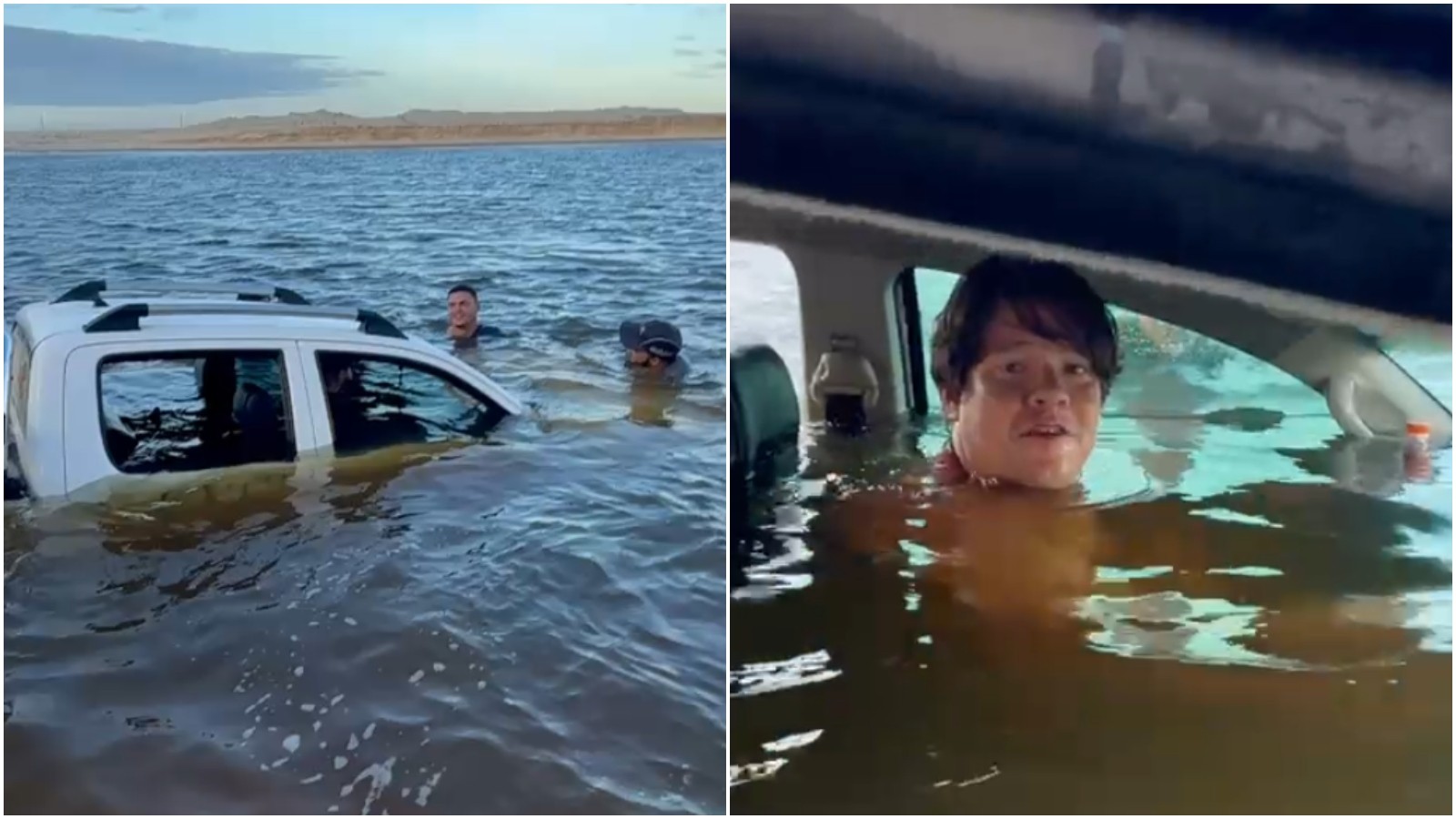Alta da maré engole veículo no litoral do Ceará, e motorista grava viral: 'Como faço para chegar no Paracuru?'