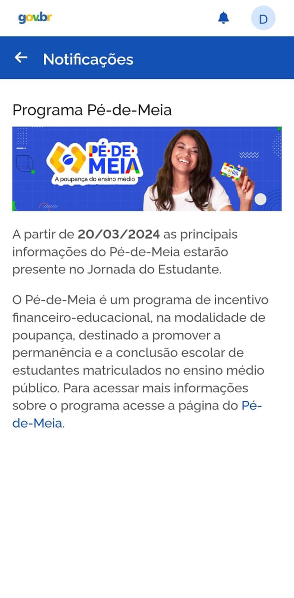 Pé-de-Meia: alunos podem consultar se foram contemplados a partir desta quarta; pagamentos começam dia 26