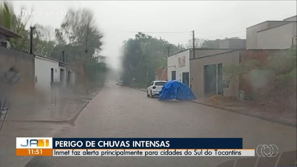 Instituto de meteorologia emite alerta de chuva intensas para o Tocantins