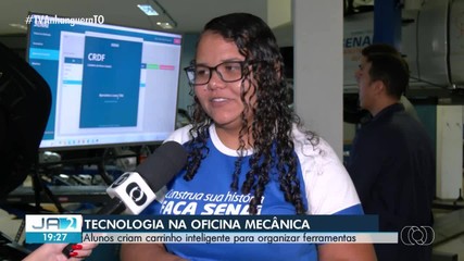 Alunos do Senai-TO criam carrinho inteligente para organização de ferramentas; veja