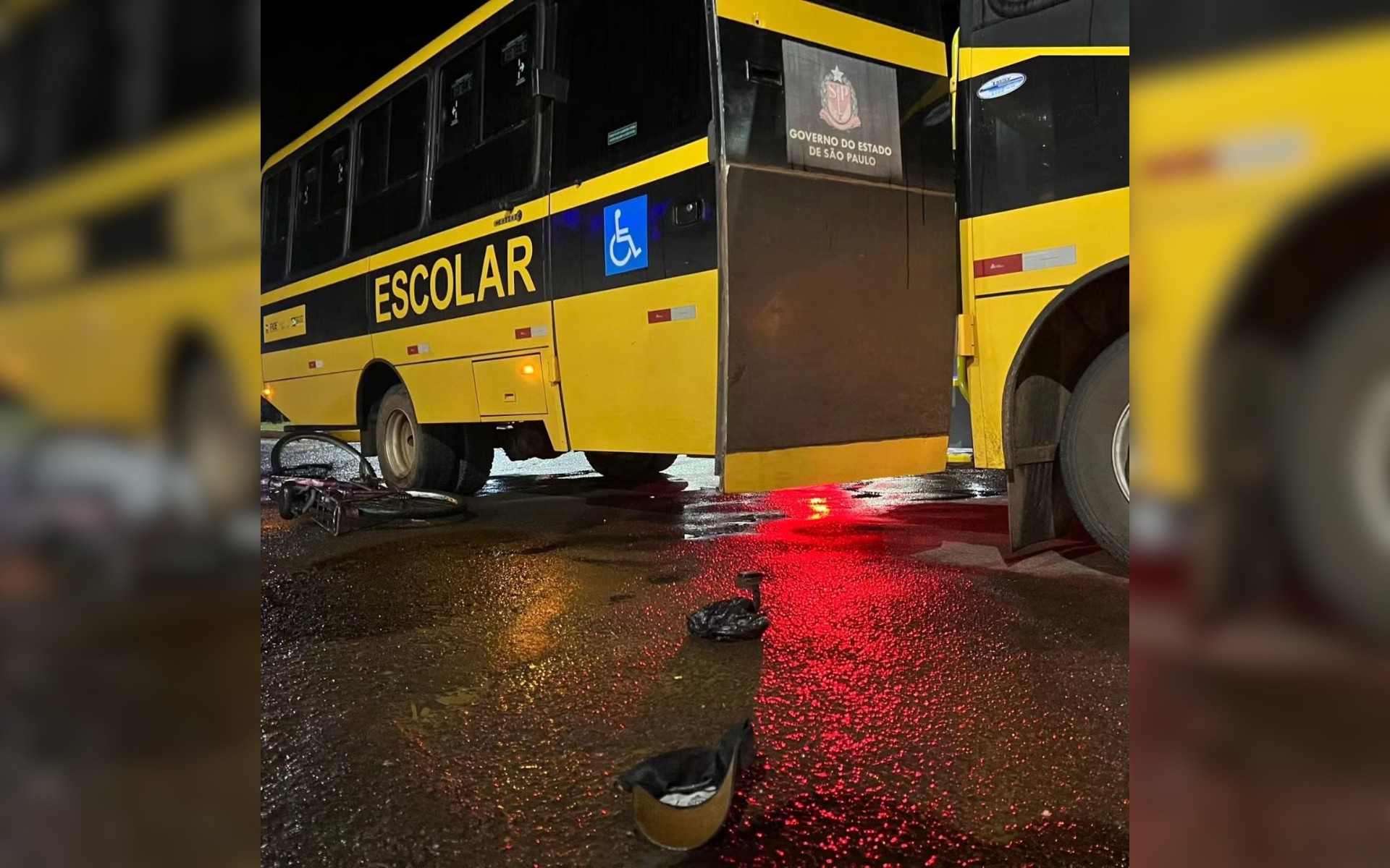 Homem morre após ser atropelado por ônibus escolar em Castilho