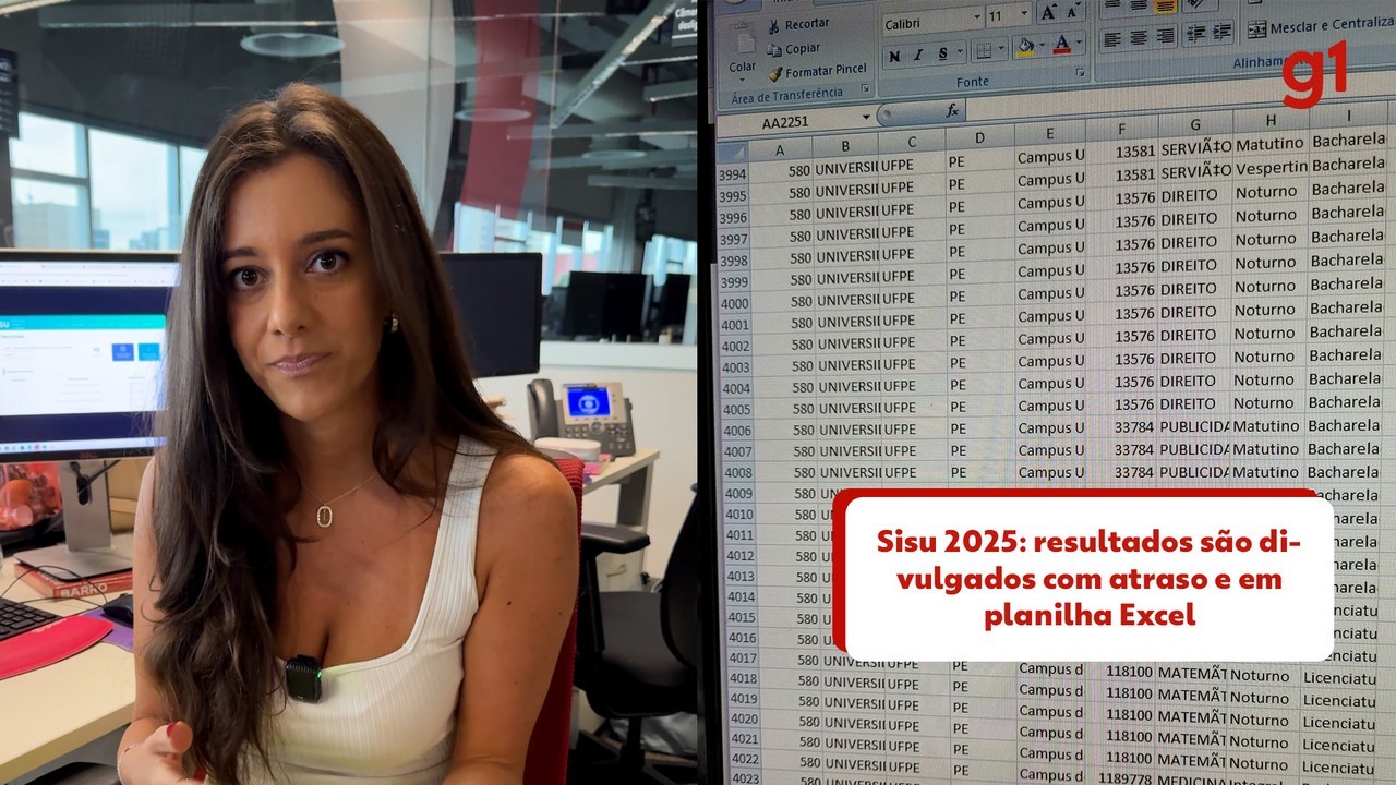 Sisu 2025: resultados são divulgados com atraso e em planilha Excel; saiba como consultar lista de aprovados