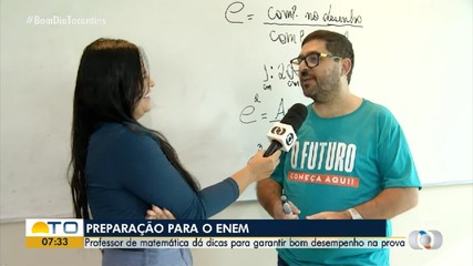 Professor dá dicas de matemática para estudantes que irão fazer a prova do Enem