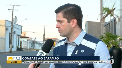Ministério da Saúde realiza Dia D de vacinação contra o sarampo em Campos Lindos