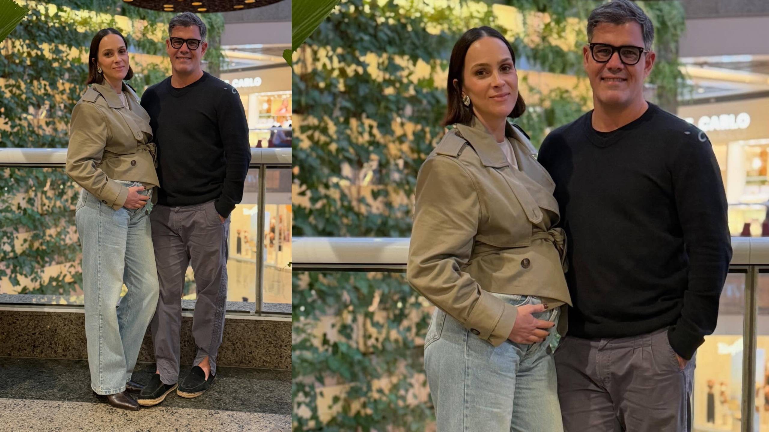 Juliano Cazarré e a mulher, Letícia, anunciam que estão à espera do sétimo filho