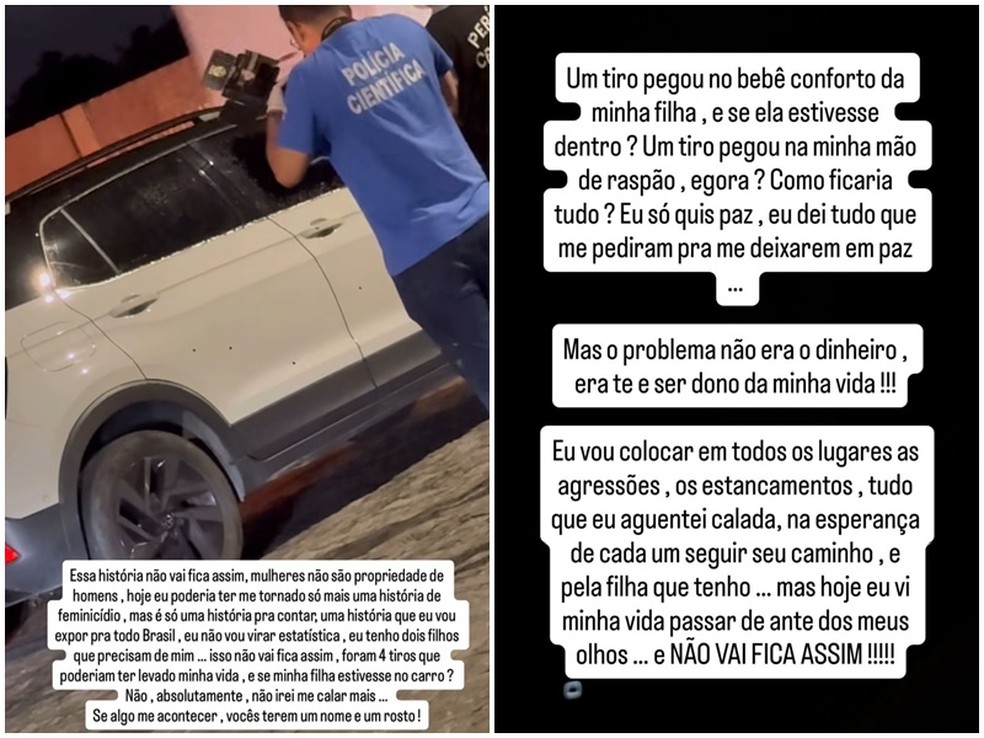 Atentado acontecem em uma avenida do bairro de Mangabeira  Foto: Reproduo/Instagram (@aruivinhaoficiall)