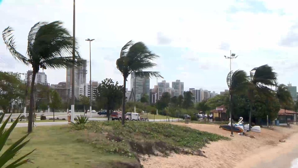 Espírito Santo recebe alerta de perigo em potencial para ventos costeiros — Foto: Reprodução/TV Gazeta