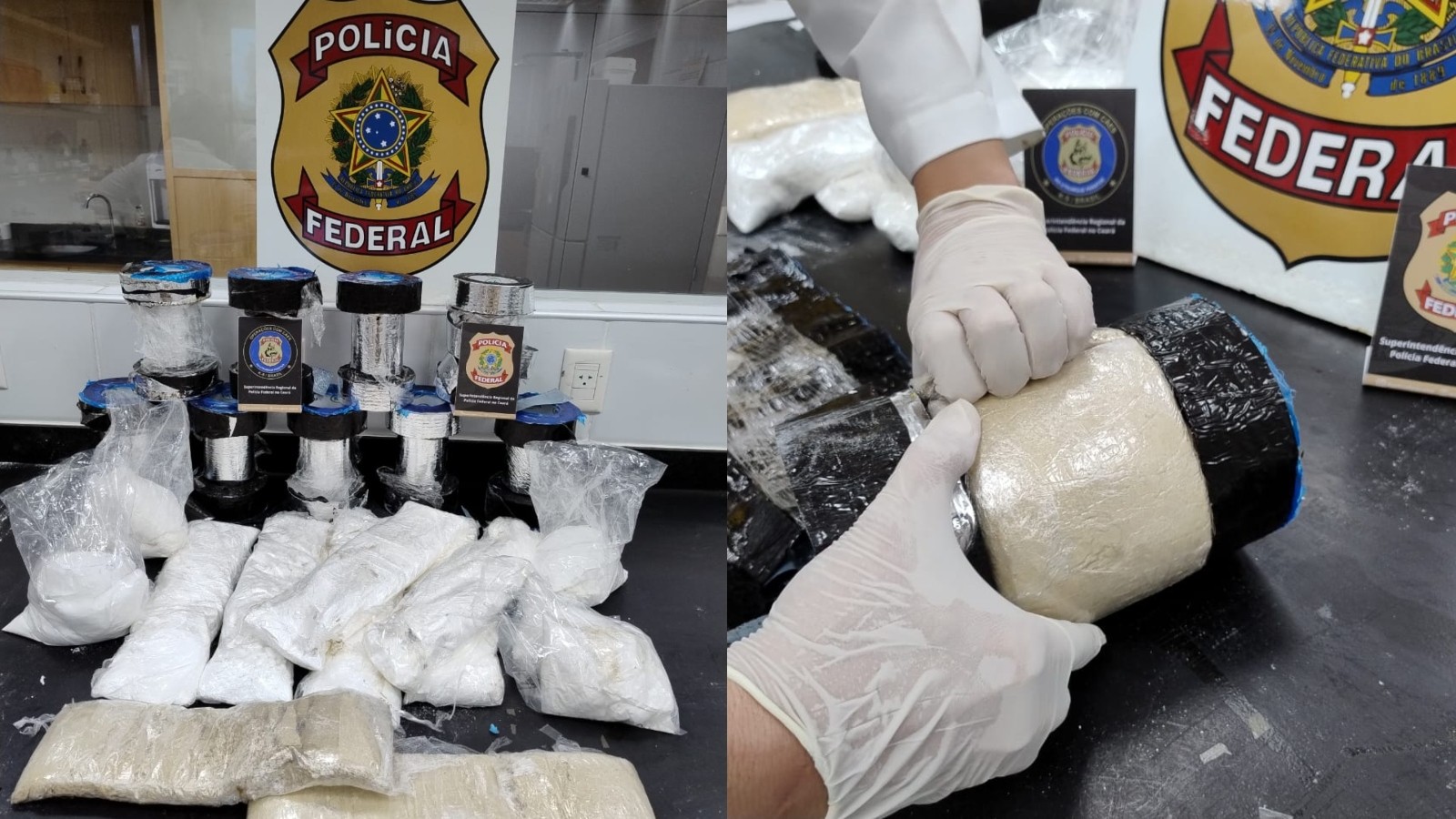 Cocaína com destino a Cabo Verde é apreendida no aeroporto de Fortaleza