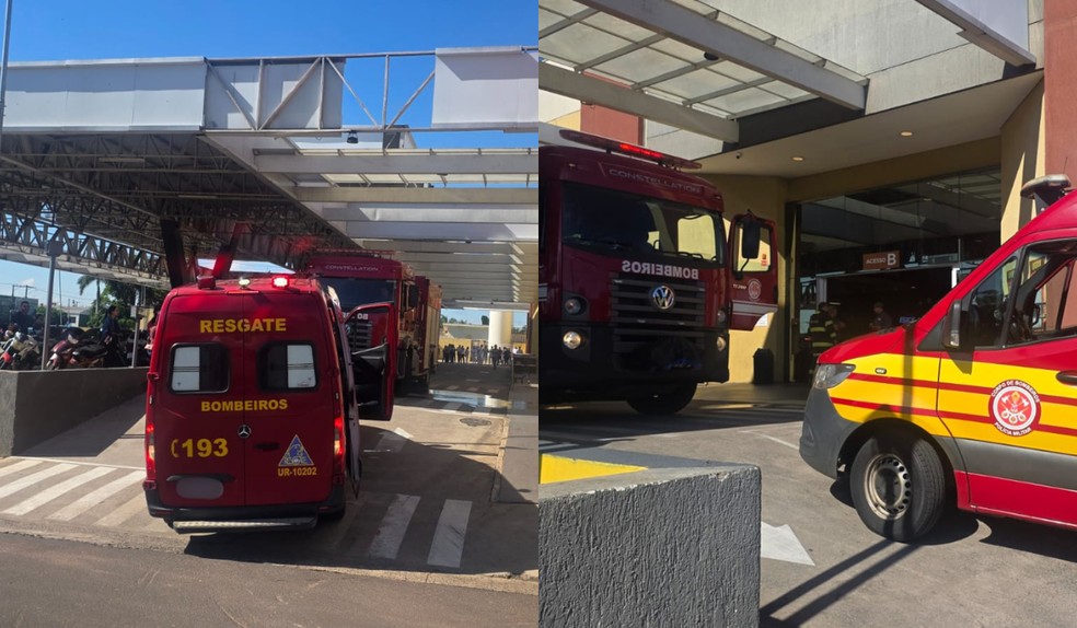 2 de 2
Princ&iacute;pio de inc&ecirc;ndio atinge restaurante em centro comercial de Tup&atilde; (SP) &mdash; Foto: Mais Tup&atilde;/Imagem Cedida