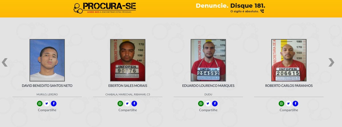 Minas Divulga Lista Dos Criminosos Mais Procurados No Estado Saiba Quem S O Minas Gerais G