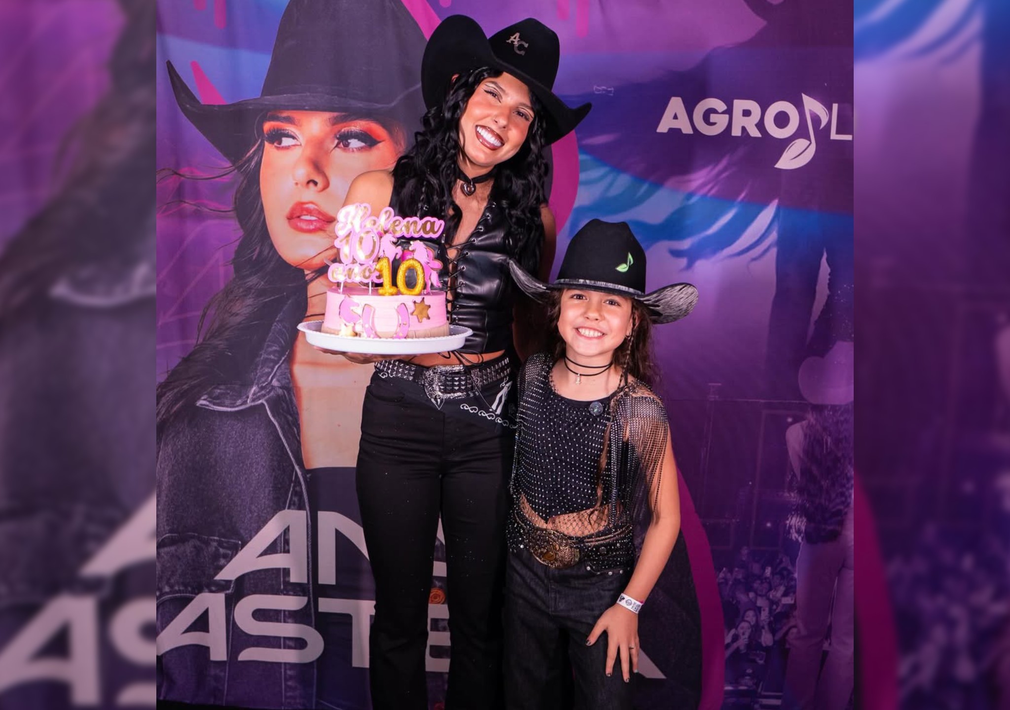 VÍDEO: Ana Castela surpreende 'Mini Boiadeira' com festa de aniversário no camarim