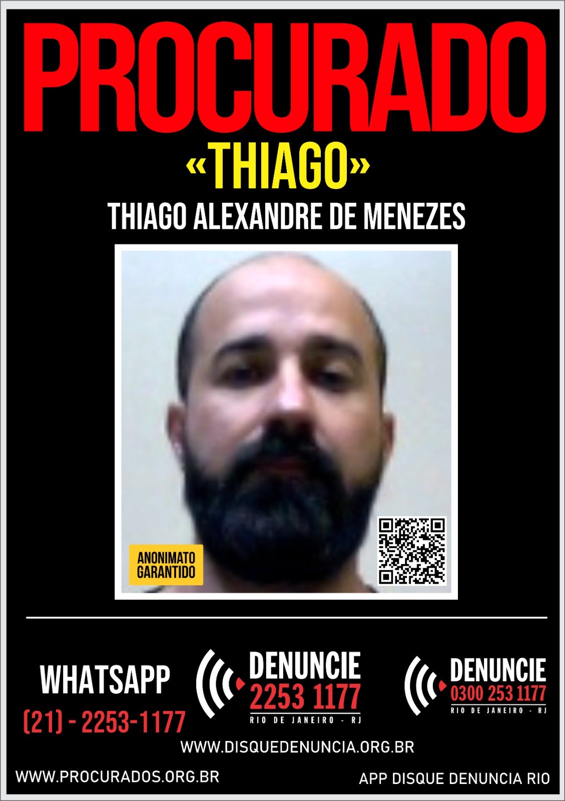 Polícia Civil divulga cartaz para encontrar homem que manteve namorada em cárcere privado em Barra do Piraí