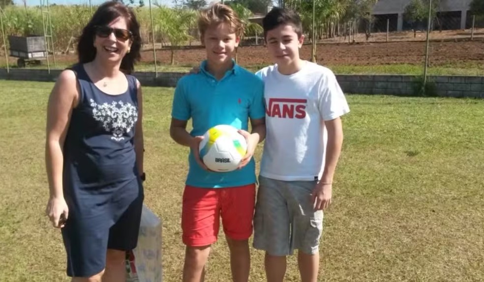 Lucas Pinheiro adorava jogar bola no Brasil — Foto: Reprodução/EPTV