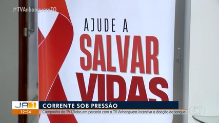 Campanha da TV Globo em parceira da TV Anhanguera incentiva doação de sangue