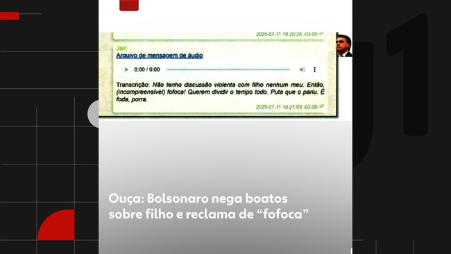Bolsonaro nega boatos sobre filho e reclama de “fofoca”