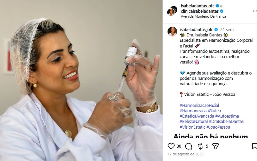 mulher se apresentava como especialista