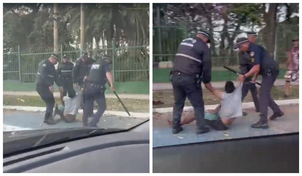 VÍDEO: GCMs arrastam homem negro e dão tapa no rosto e golpes de cassetete em SP