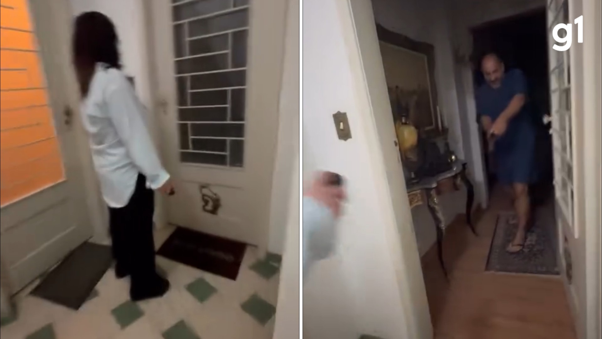 VÍDEO: Após conflito por bandeira política, tenente-coronel da reserva recebe vizinhas armado na porta de apartamento em Porto Alegre