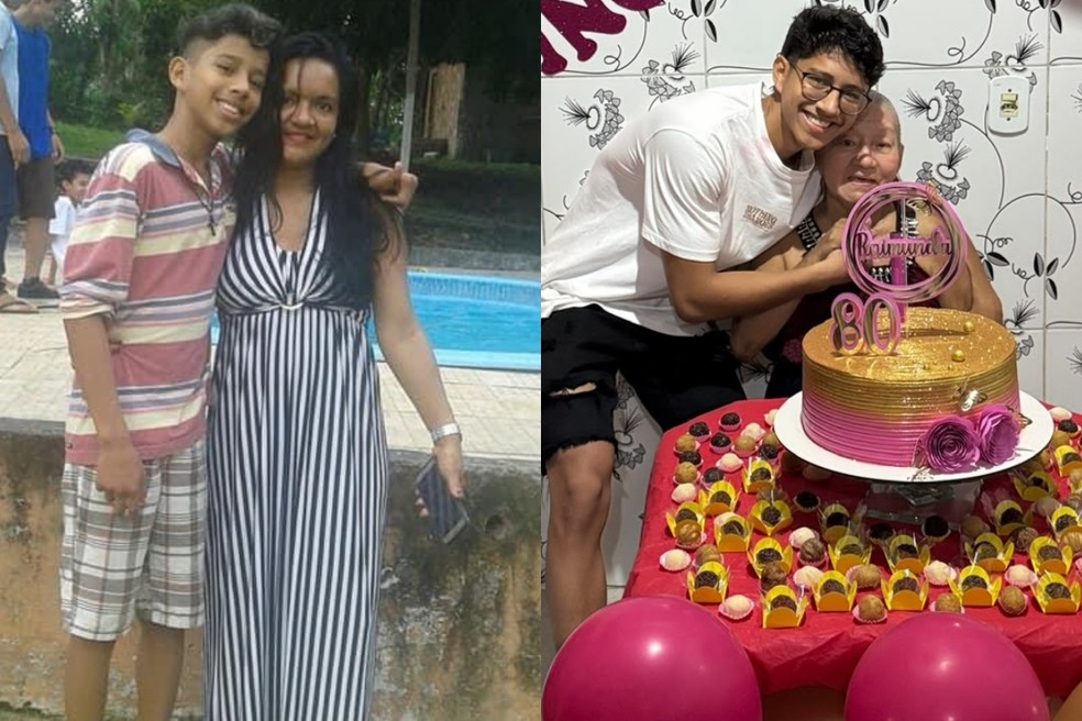 Estudante do AM comemora aprovação em exame da OAB no túmulo da mãe e avó. — Foto: Fotos: Arquivo Pessoal