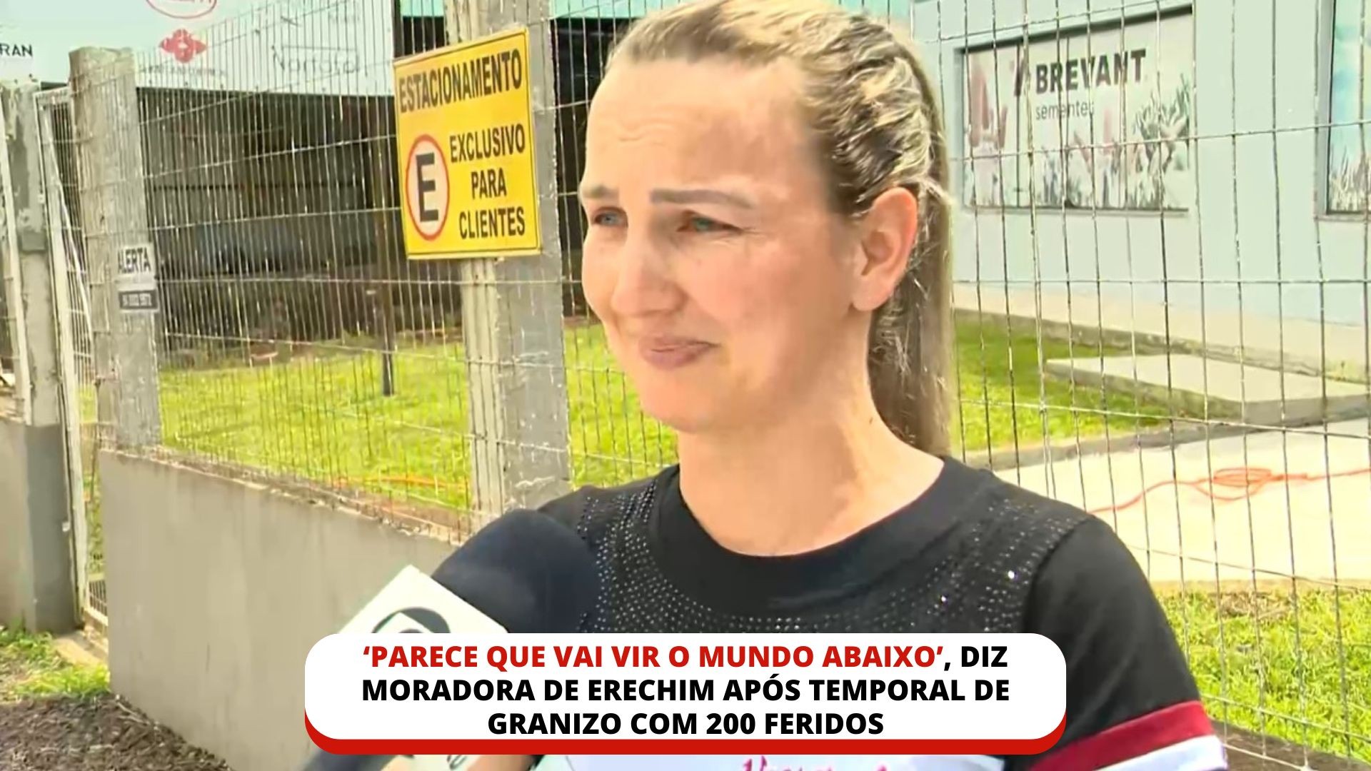 'Parece que vai vir o mundo abaixo e não termina mais', diz moradora de Erechim após temporal de granizo que deixou 200 feridos