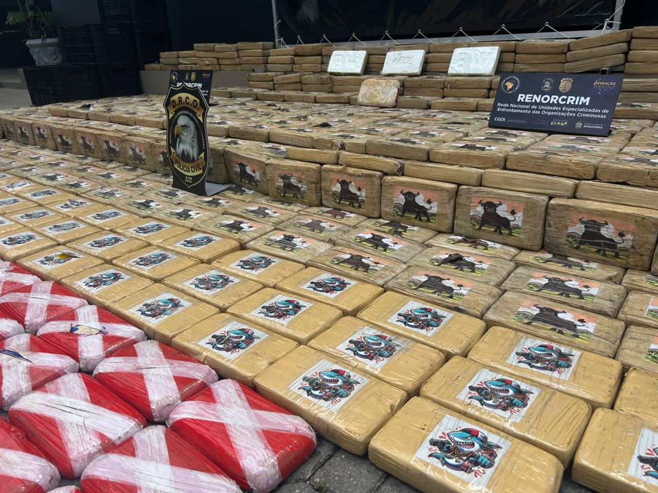 Homem é preso com 700 kg de cocaína escondidos em caminhão baú em Manaus
