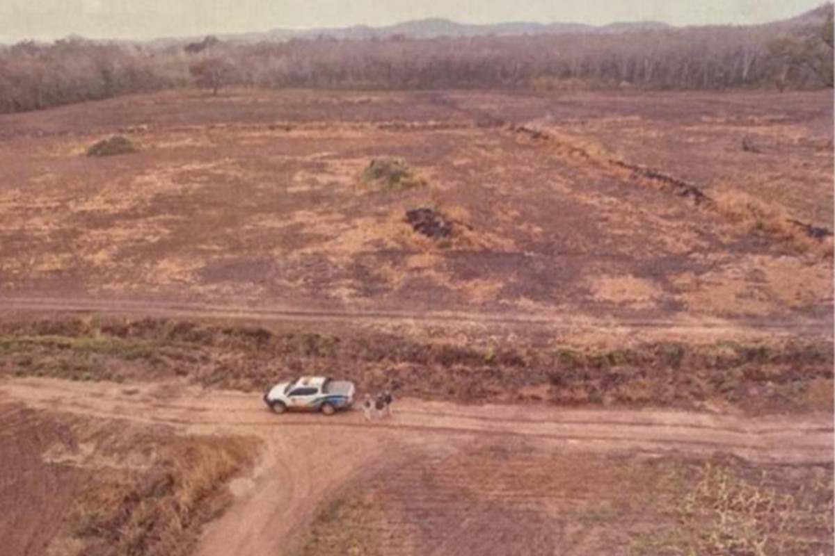 Queimada de 23 hectares e drenos irregulares em fazenda de Bonito é investigada 