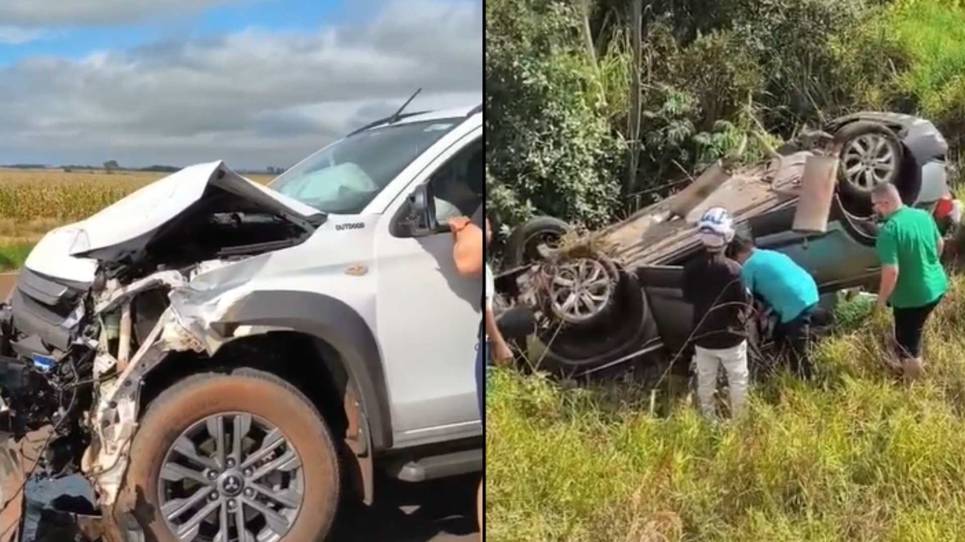 Motorista morre preso às ferragens após carro capotar em rodovia de MS 