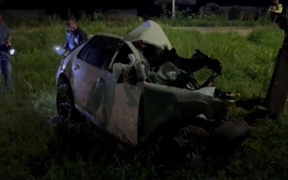 Acidente aconteceu na cidade de Luís Eduardo Magalhães, no oeste da Bahia — Foto: Marlon Ferraz/Blog do Braga