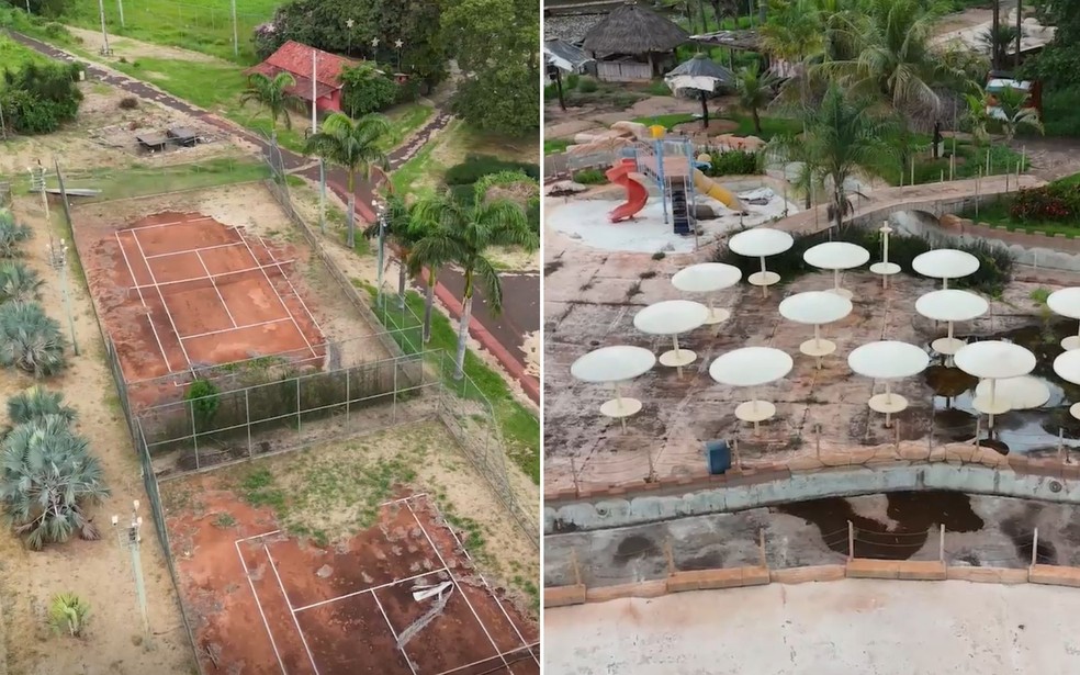 Silvestre Park ap�s encerramento das atividades, em Rio Verde � Foto: Arquivo pessoal/Pedro Ant�nio