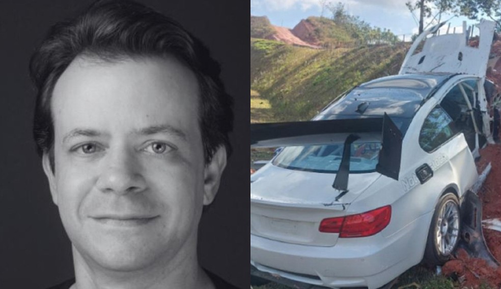 Empresário Henrique Siqueira morreu em acidente em Lima Duarte — Foto: Reprodução/Redes Sociais e Polícia Militar