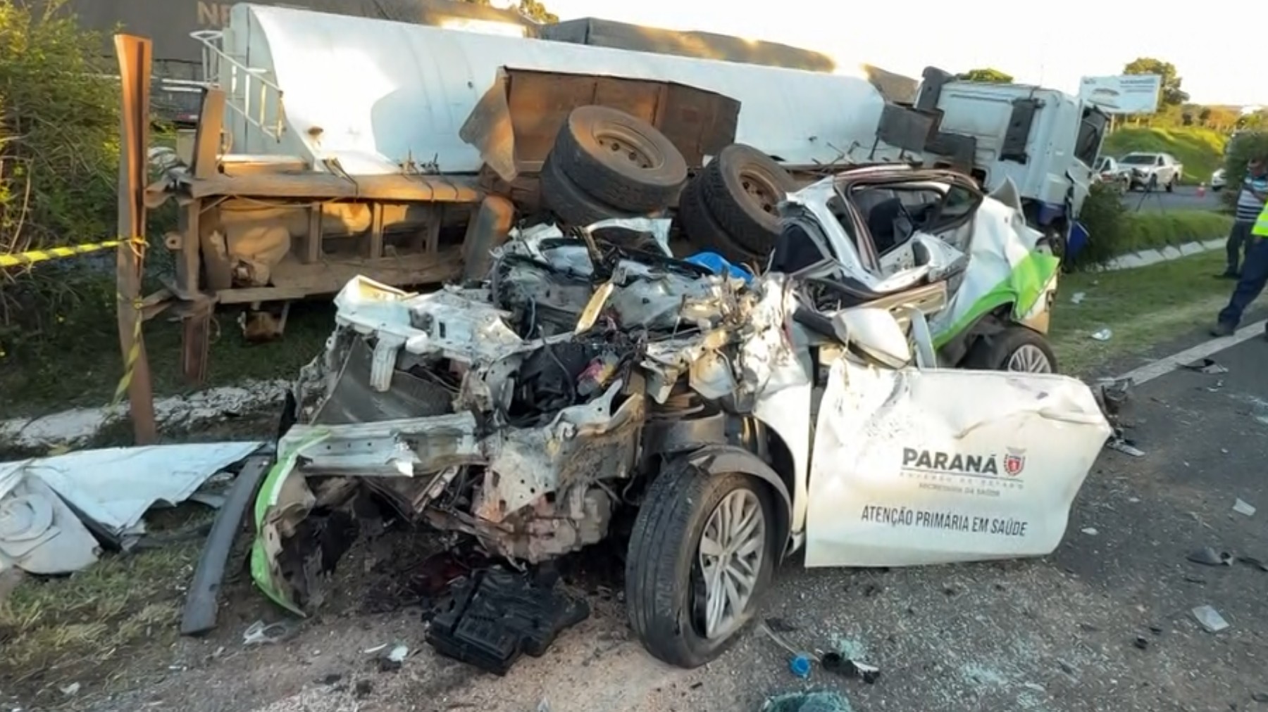 Acidente grave na PR-151 em Castro deixa um morto e quatro feridos