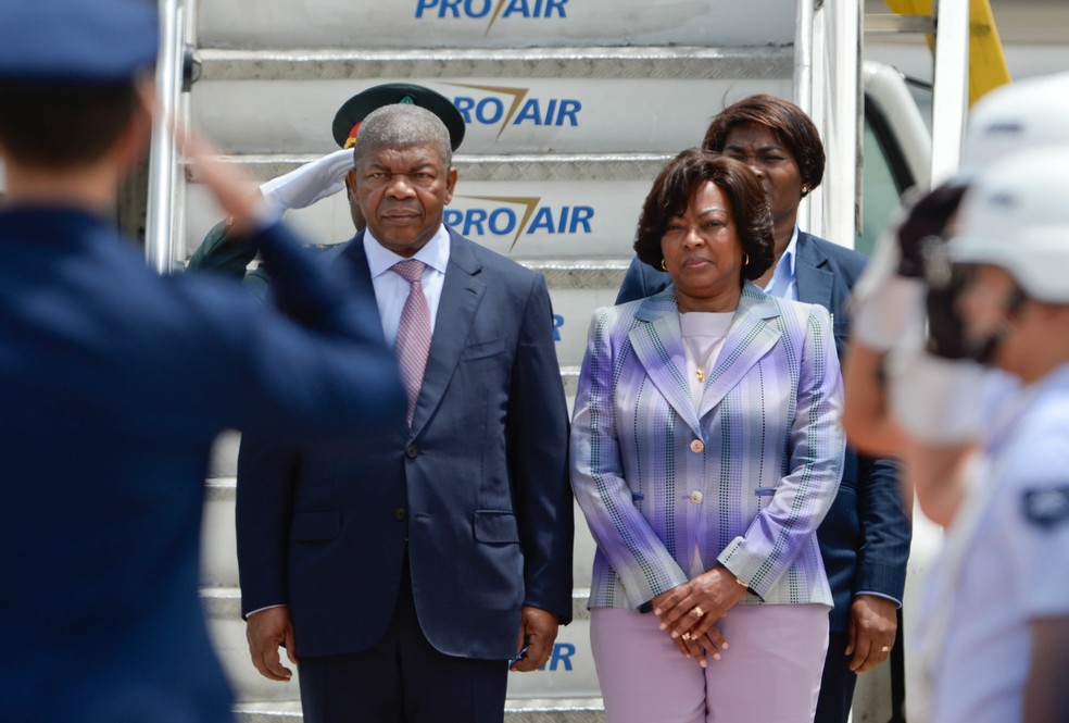 Chegada Presidente de Angola, Joao Lourenço, ao Rio para o G20 — Foto: Alex Ferro/G20