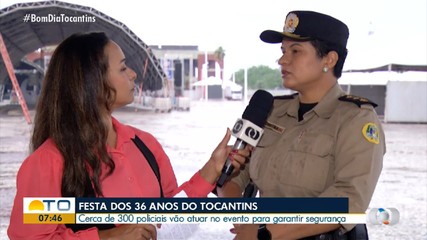 Policiais vão atuar na segurança da festa de aniversário do Tocantins