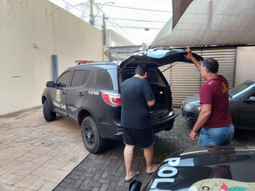 Gerente de garagem é preso em São José do Rio Preto (SP) — Foto:  Polícia Civil/Divulgação