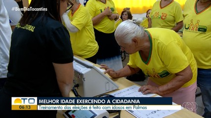 Treinamento para eleições 2024 é feito com idosos em Palmas