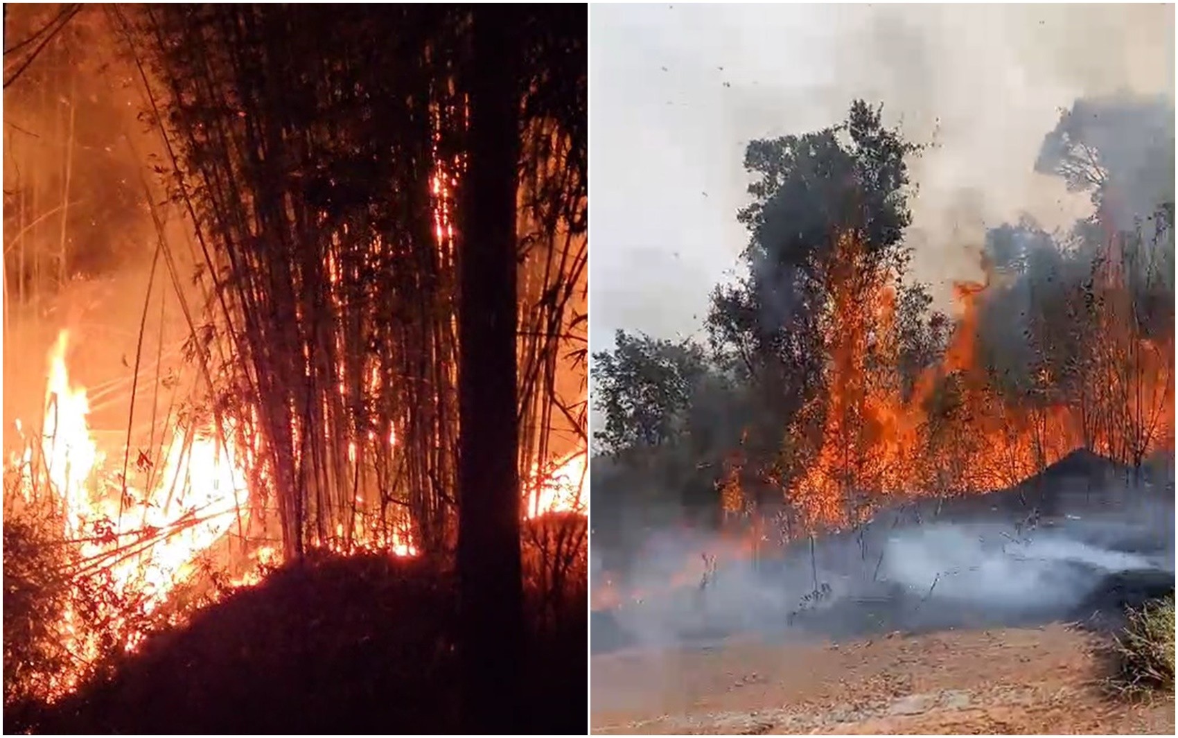 Incêndios atingem zona rural de Poços de Caldas e Serra das Águas, em Lambari, MG