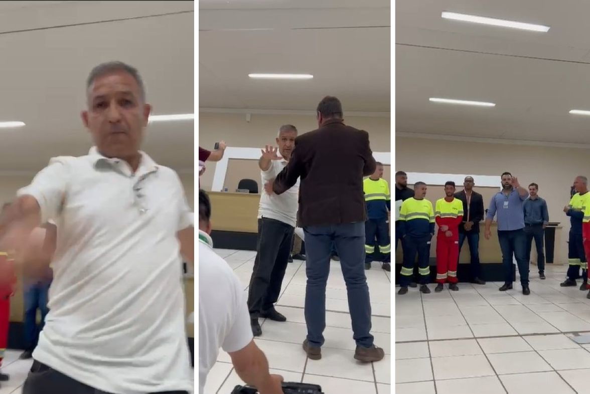 Jornalista denuncia vereador por agressão física e verbal na Câmara de Araçoiaba da Serra; vídeo