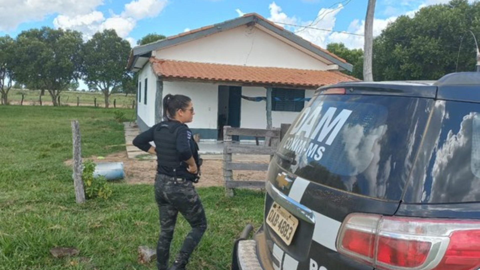 Polícia resgata mulher mantida em cárcere privado no Pantanal de MS após videochamada