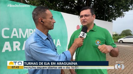 IFTO de Araguaína abre inscrições de vagas para a Educação de Jovens e Adultos