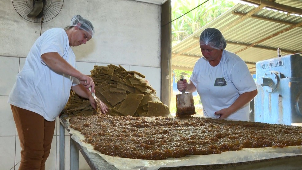 Doce carrapito feito no Espírito Santo — Foto: Reprodução/ TV Gazeta