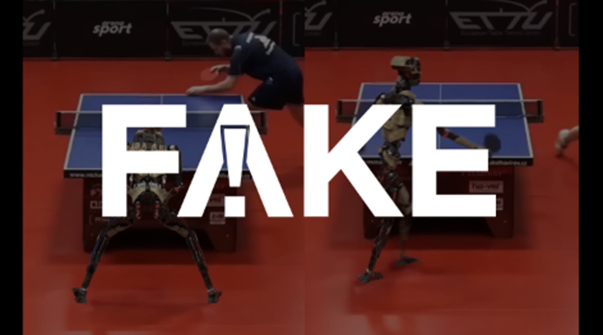 É #FAKE vídeo de robô fazendo jogada genial contra humano no tênis de mesa