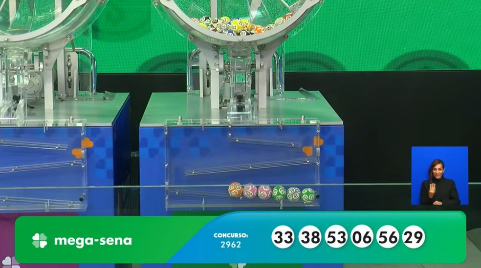 Mega-Sena, concurso 2.962 — Foto: Reprodução/Caixa