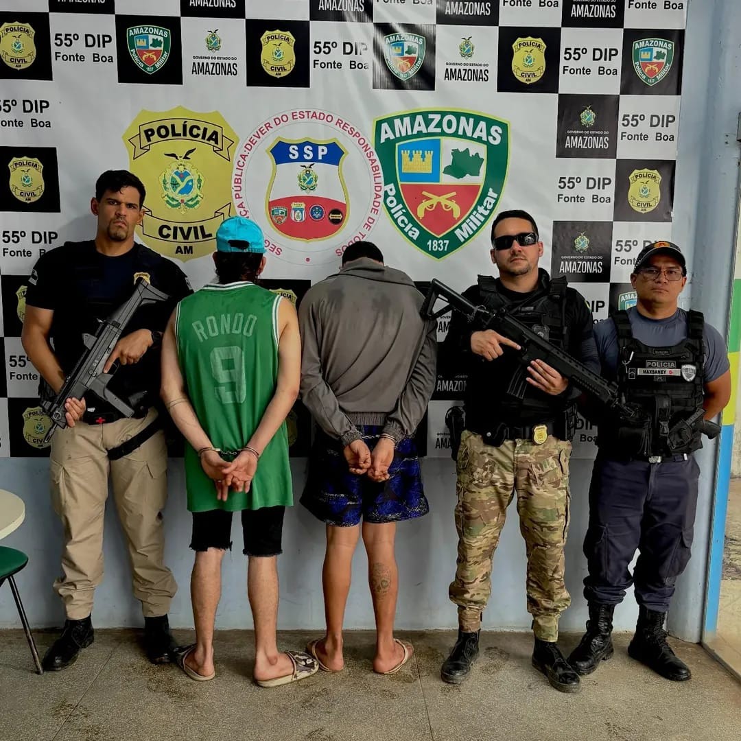 Dois presos seguem foragidos após fuga em delegacia no interior do Amazonas