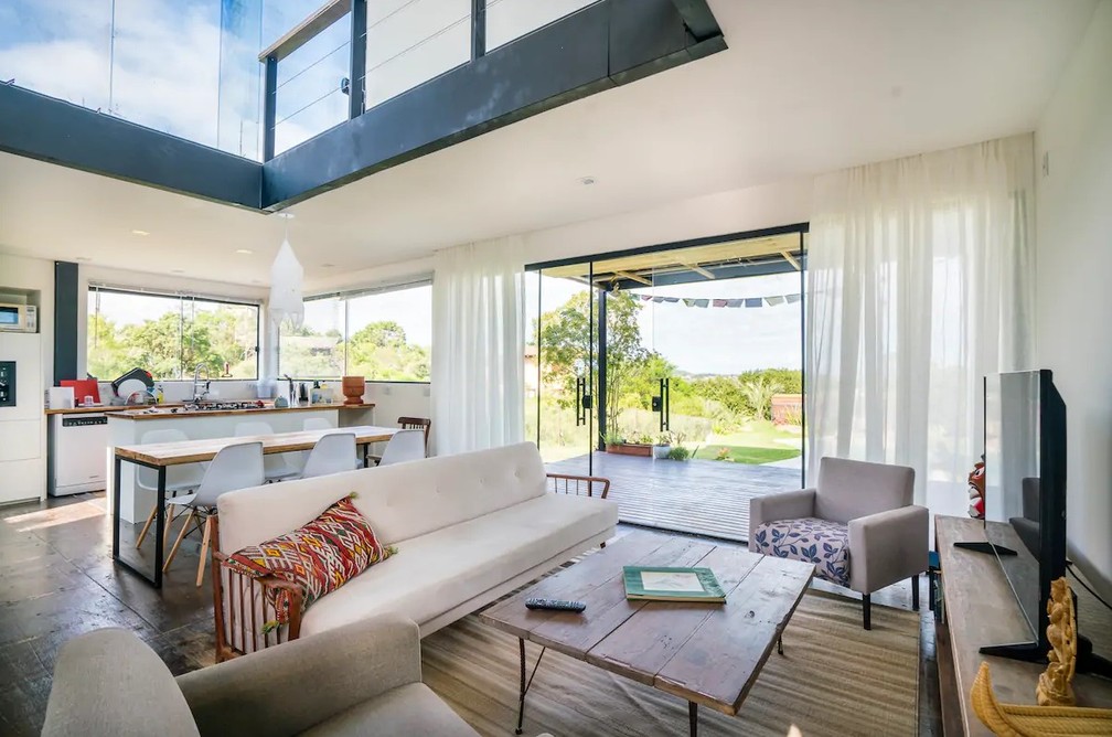 Casa em Imbituba é destaque em acomodações Pet Friendly — Foto: Airbnb/ Divulgação