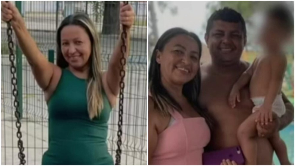 Mãe morre ao lado do marido e filho vítima de bala perdida no Ceará — Foto: TV Verdes Mares/Reprodução
