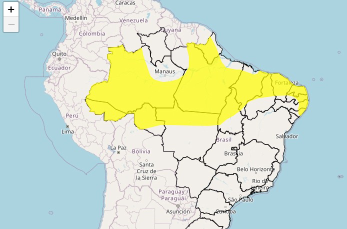 Inmet emite alerta de chuvas intensas para 156 municípios paraibanos