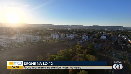 Bom Dia Tocantins traz imagens aéreas da Av. LO-12