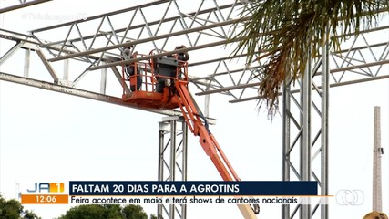 Estandes e pavilhões começam a ser montados na Agrotins