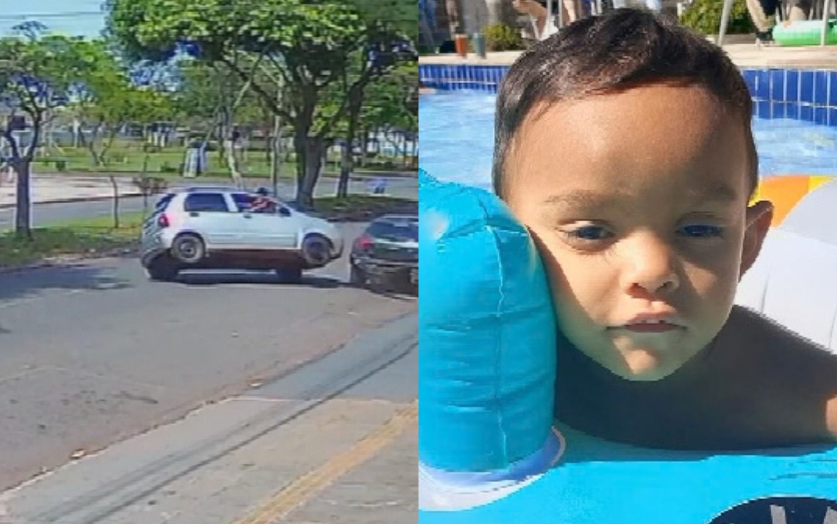 Menino de 2 anos morre após carro bater e tombar em Goiânia; vídeo