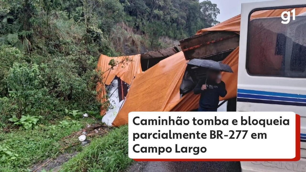 Acidente na BR-277 em Campo Largo, deixa uma pessoa morta e outra ferida  pista está interditada - Paraná Urgente